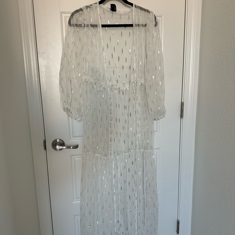 White Sheer Duster